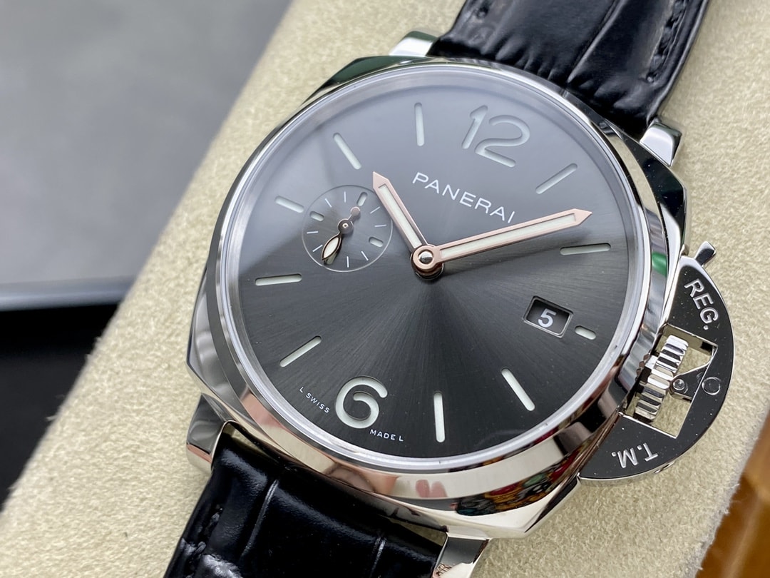 Panerai Replica Watch Luminor Due Steel 42mm Black Dial PAM01250 VSF