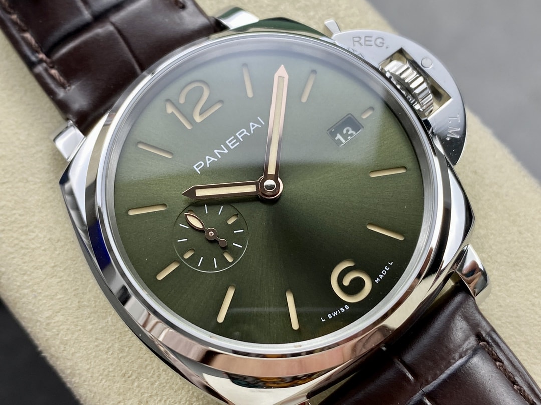 Panerai Replica Watches Luminor Due Platinumtech 42mm Green Dial PAM01329