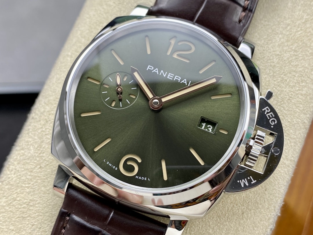 Panerai Replica Watches Luminor Due Platinumtech 42mm Green Dial PAM01329