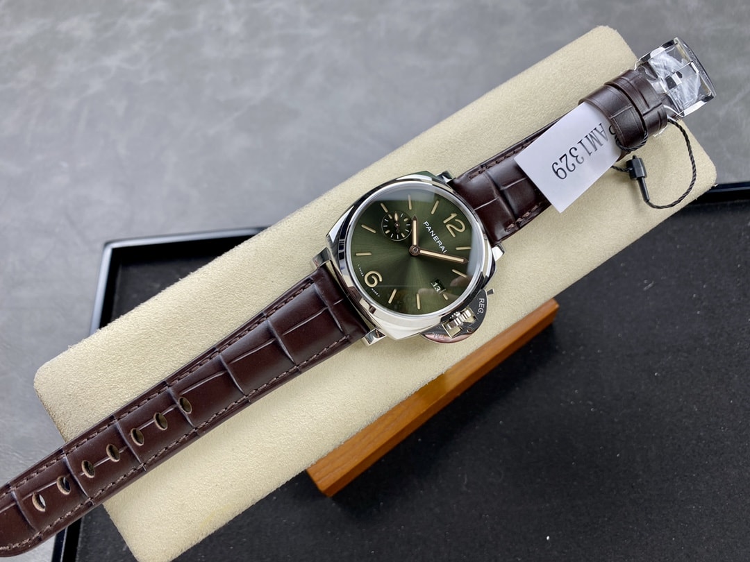 Panerai Replica Watches Luminor Due Platinumtech 42mm Green Dial PAM01329