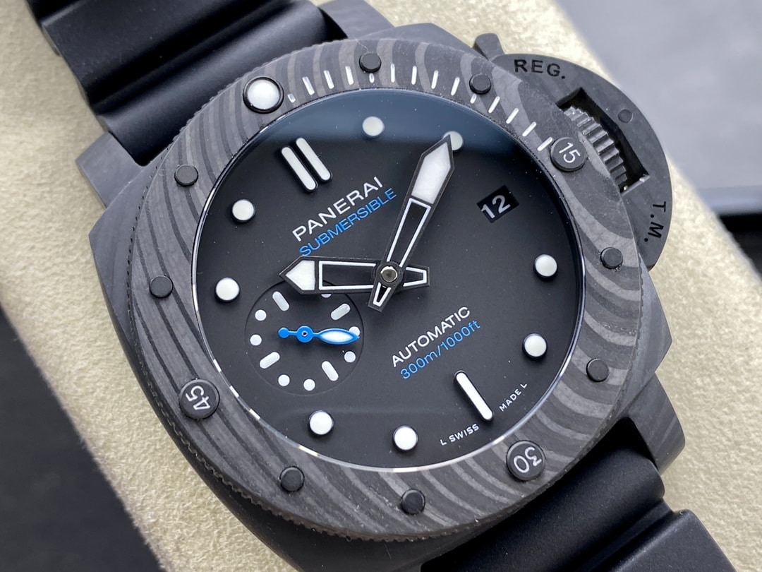 Panerai Replica Watch Submersible Carbotech 42mm Black Dial PAM02231