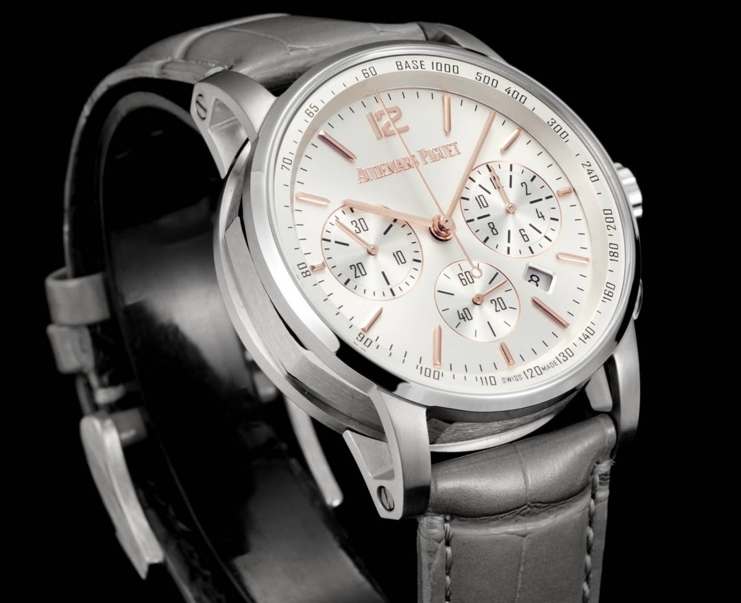 Audemars Piguet Replica Watch Code 11.59 Chronograph White/Rose Gold 41mm Grey Dial 26393CR.OO.A008KB.01