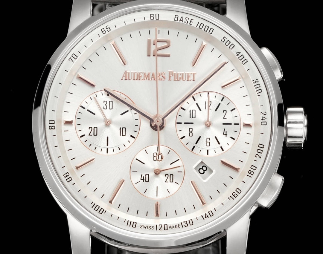 Audemars Piguet Replica Watch Code 11.59 Chronograph White/Rose Gold 41mm Grey Dial 26393CR.OO.A008KB.01