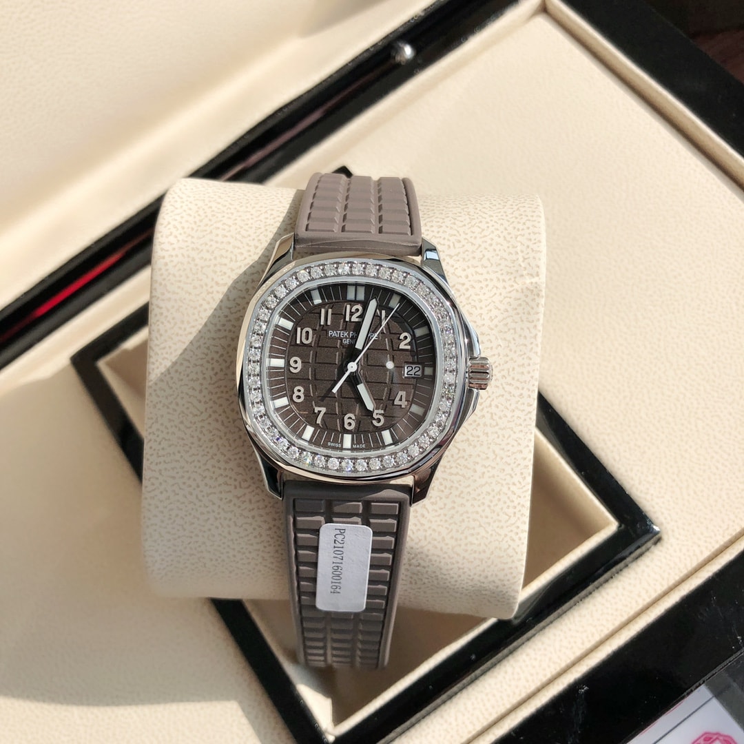 Fake Patek Philippe Replica Watch Aquanaut Ladies Stainless Steel Brown Dial 5067A-023 TWF