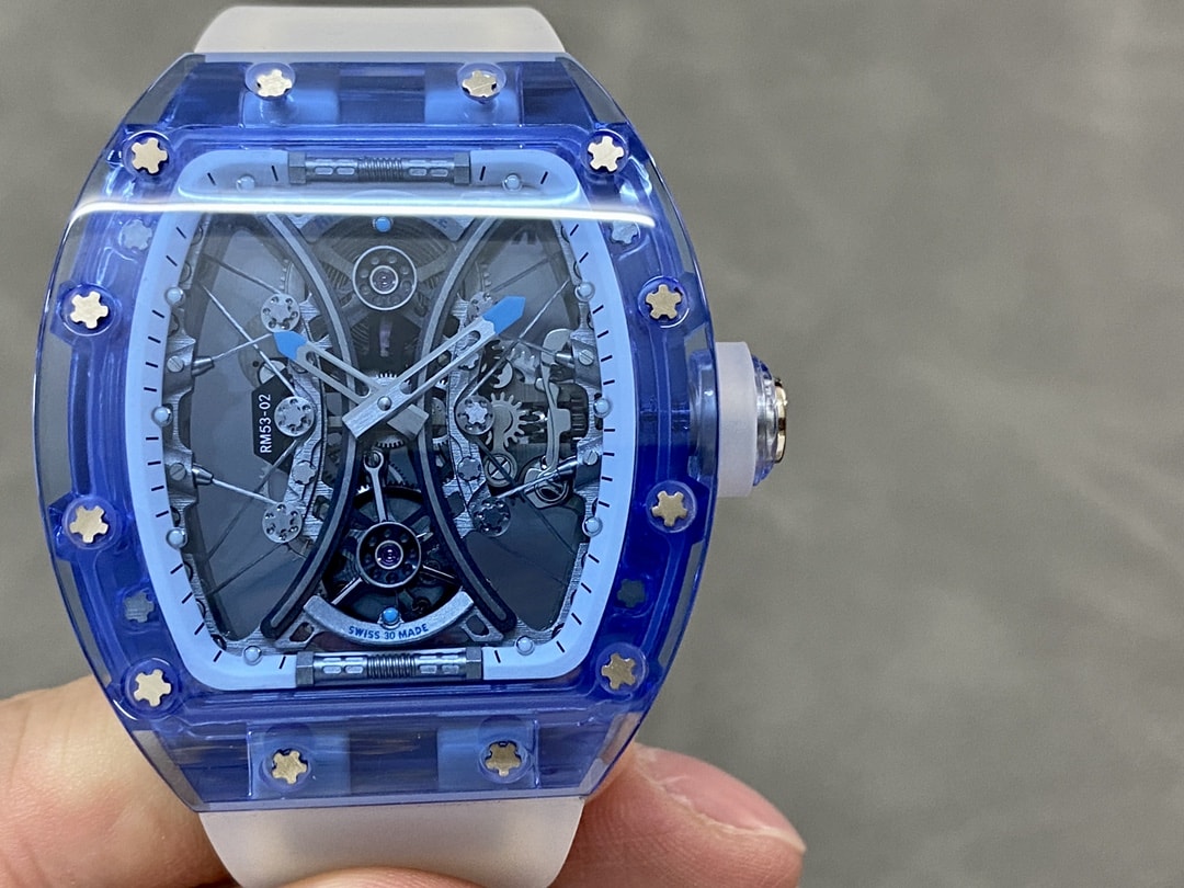 Fake Richard Mille Replica Watch RM 53-02 Tourbillon Blue Sapphire Limited Edition RMF