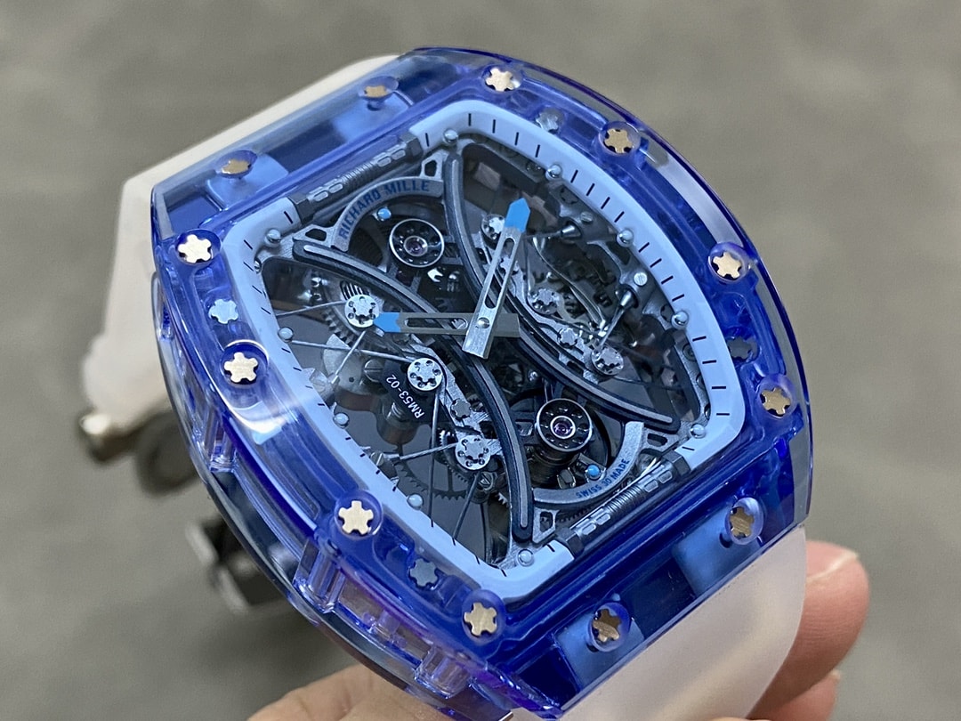 Fake Richard Mille Replica Watch RM 53-02 Tourbillon Blue Sapphire Limited Edition RMF