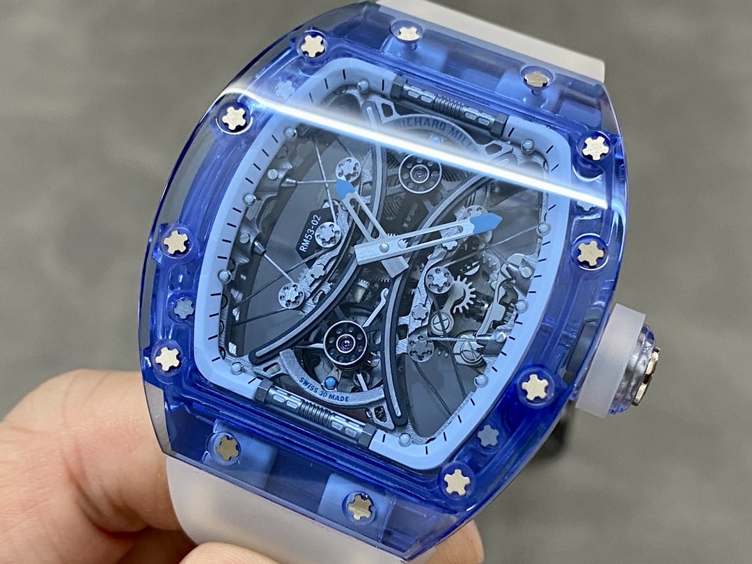 Fake Richard Mille Replica Watch RM 53-02 Tourbillon Blue Sapphire Limited Edition RMF