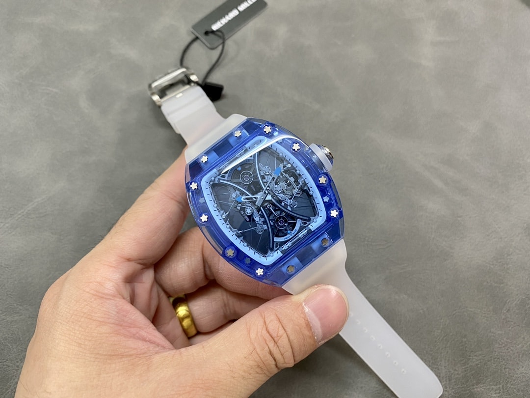 Fake Richard Mille Replica Watch RM 53-02 Tourbillon Blue Sapphire Limited Edition RMF