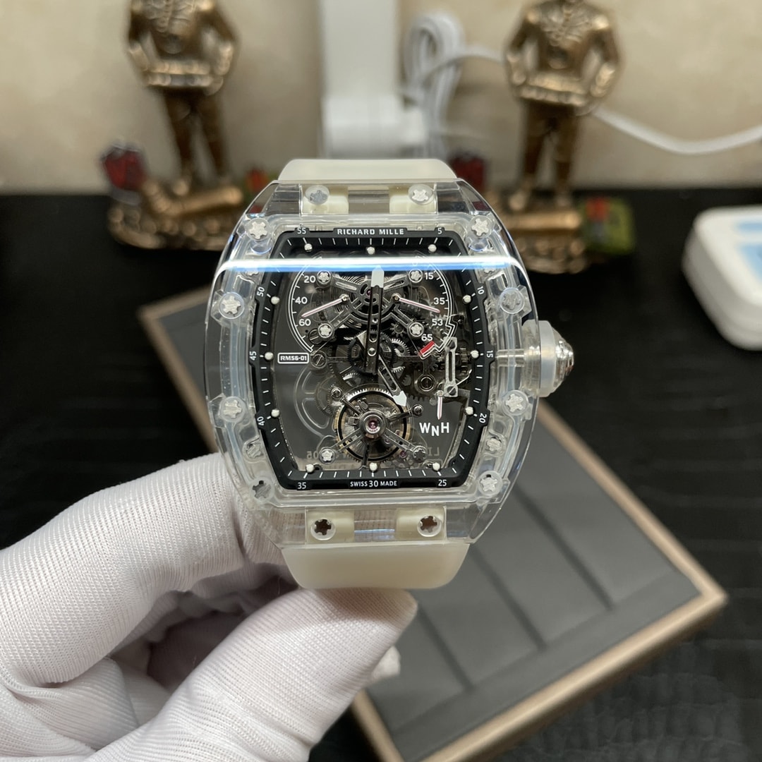 Fake Richard Mille Replica Watch RM 56-02 Tourbillon Sapphire Limited Edition EUR