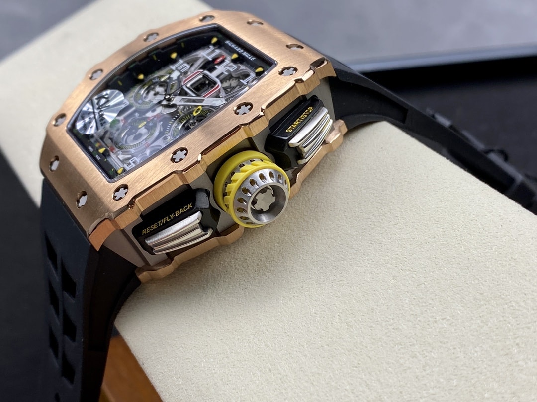 Fake Richard Mille Replica Watch RM 11-03 Rose Gold Automatic Flyback Chronograph