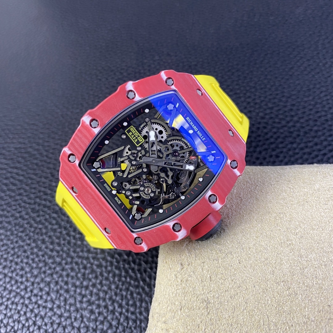 Fake Richard Mille Replica Watch RM 35-02 Automatic Winding Rafael Nadal Red QUARTZ TPT